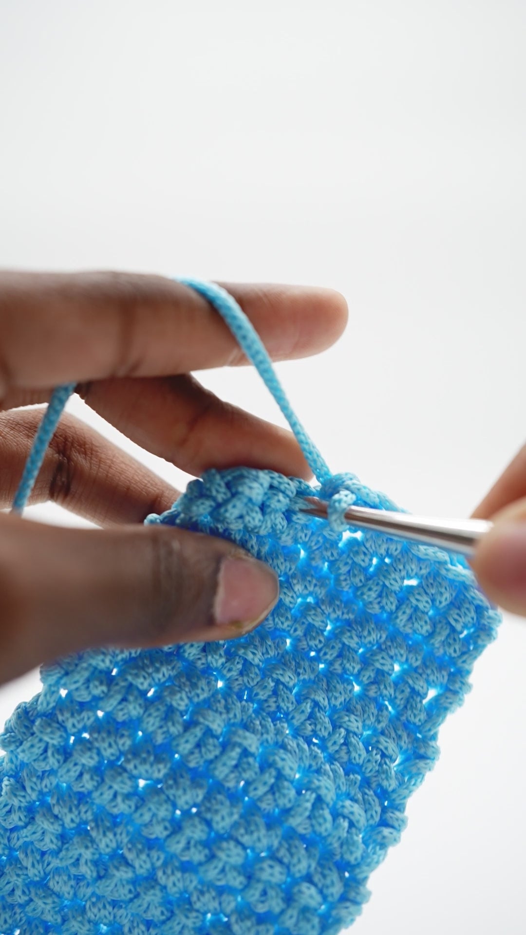 Load video: The making of KEHINDE Exodus II collection luxury crochet shoulder bag.